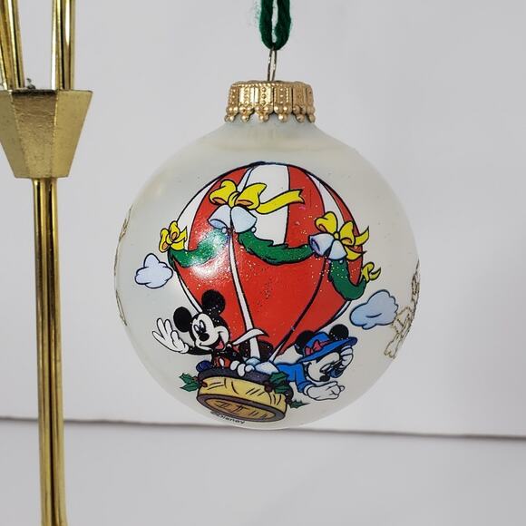 Vintage Mickey unlimited Krebs Mickey Glass Ornament Hand Painted Made in USA - Picture 7 of 11